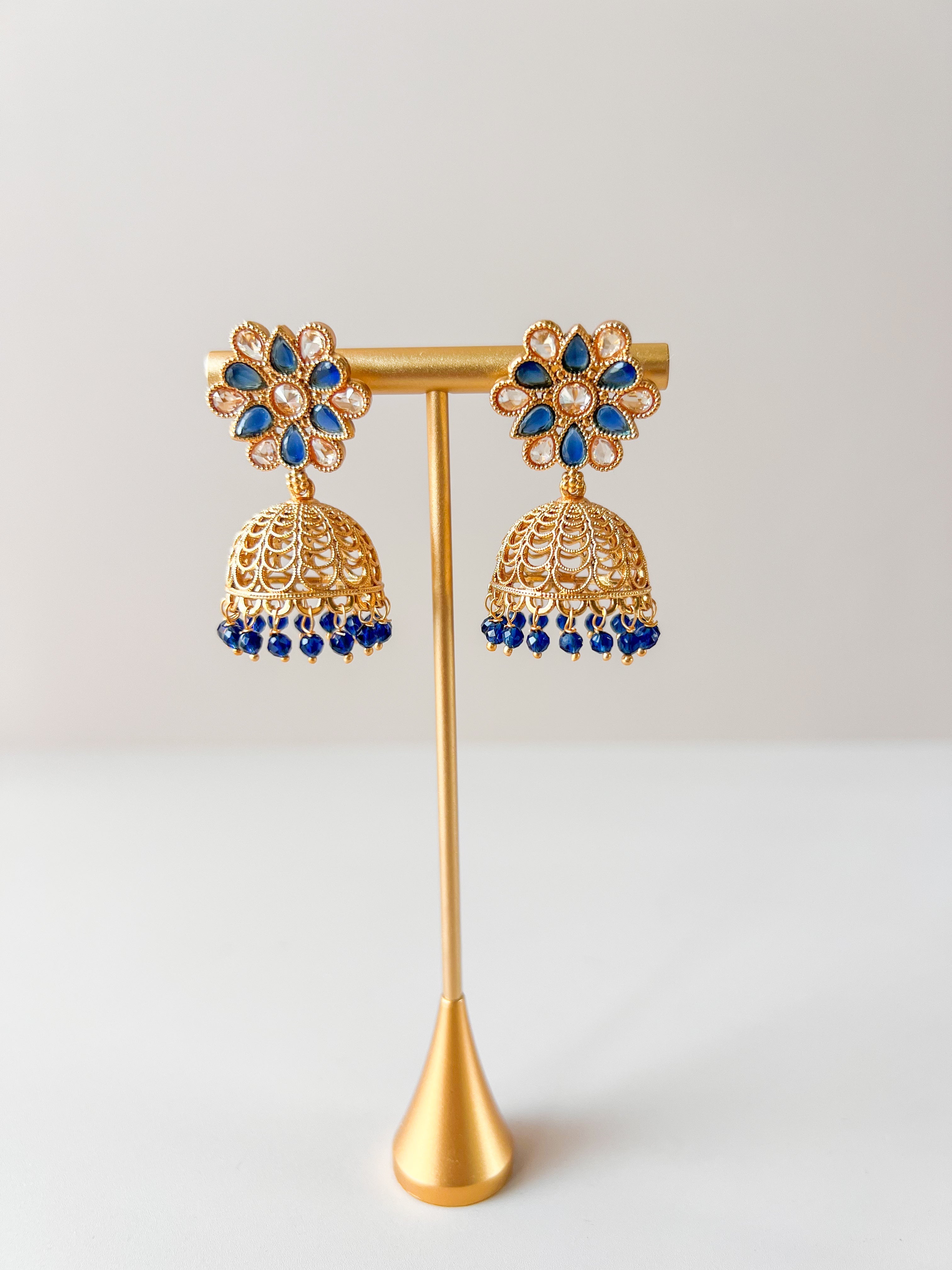 Vrouwen Etnische Retro Zilveren Kleur Bell Indian Jhumka Oorbellen Bruiloft Sieraden Klassieke Vintage Tassel Oorbellen