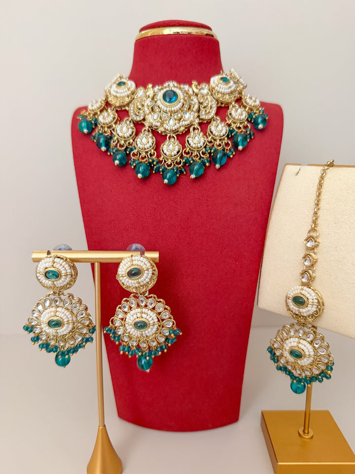 Vanya sieradenset turquoise