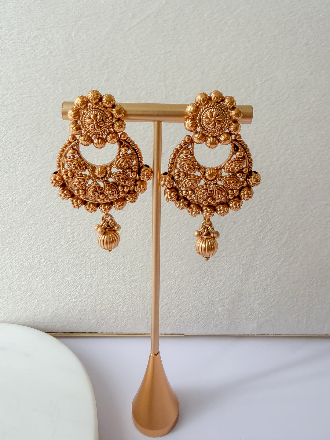 Babita chandbali oorbellen goud