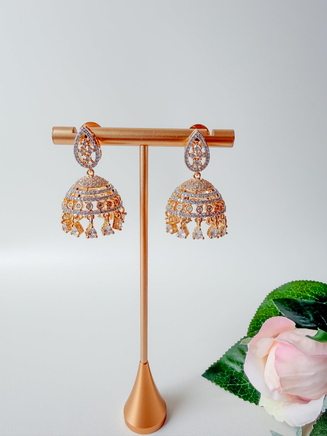 Ramita jhumka oorbellen goud
