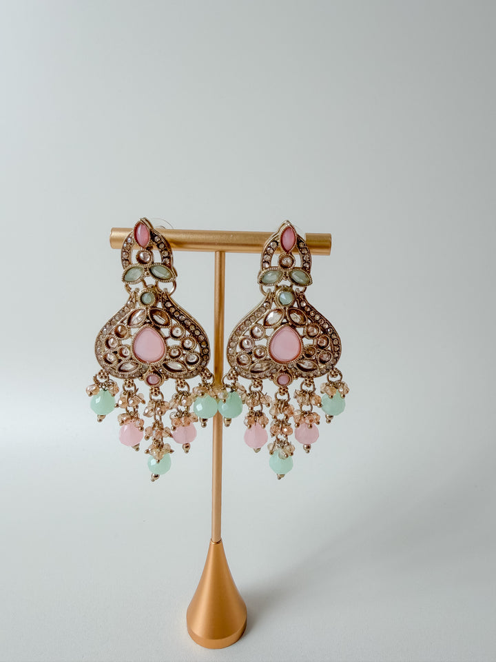 Sareena sieradenset mintgroen/roze