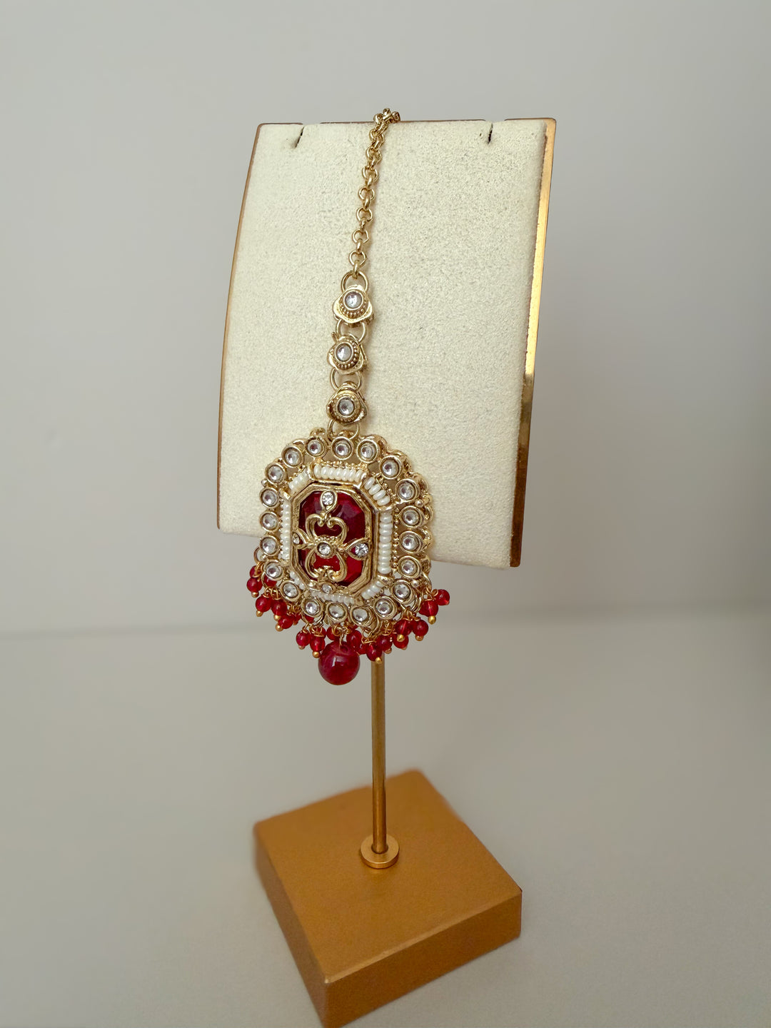 Harshika sieradenset rood