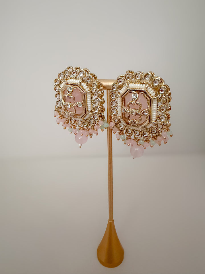Kavya sieradenset mintgroen/roze