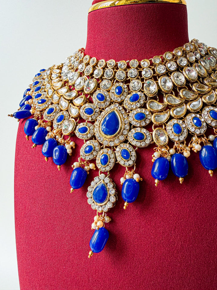 Arani sieradenset donkerblauw