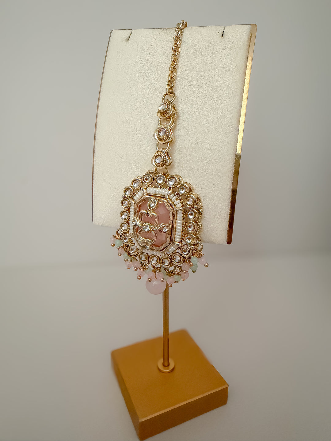 Kavya sieradenset mintgroen/roze