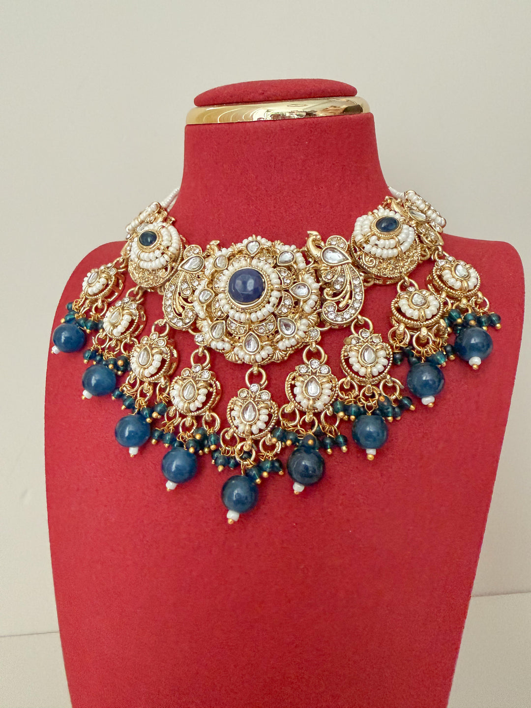 Alina sieradenset donkerblauw