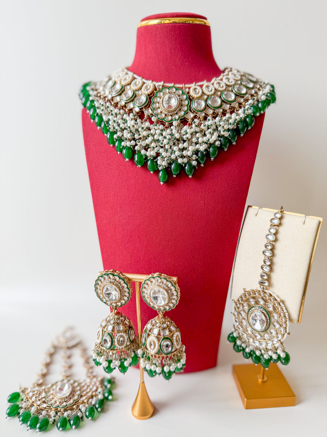 Malisha sieradenset groen