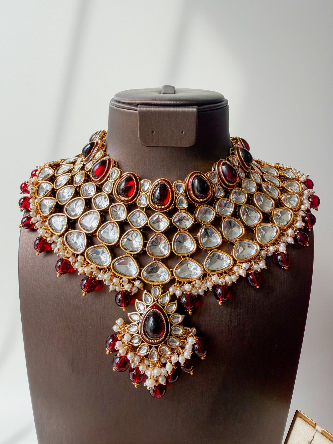 Savya sieradenset rood