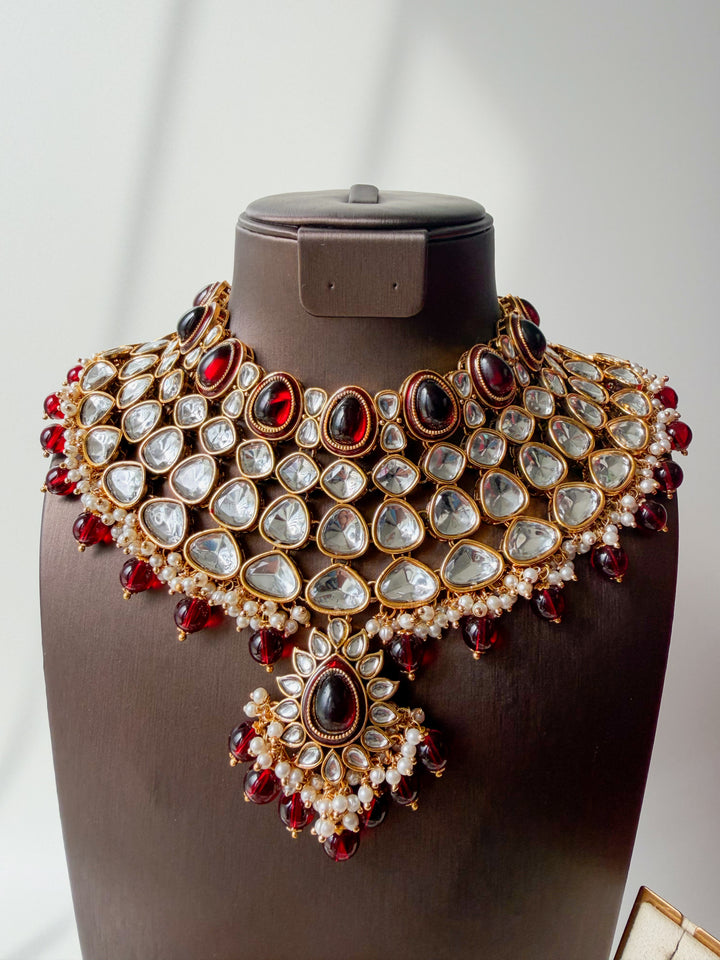 Savya sieradenset rood