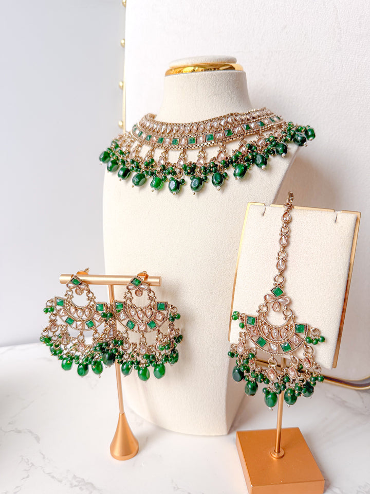 Parvina sieradenset groen