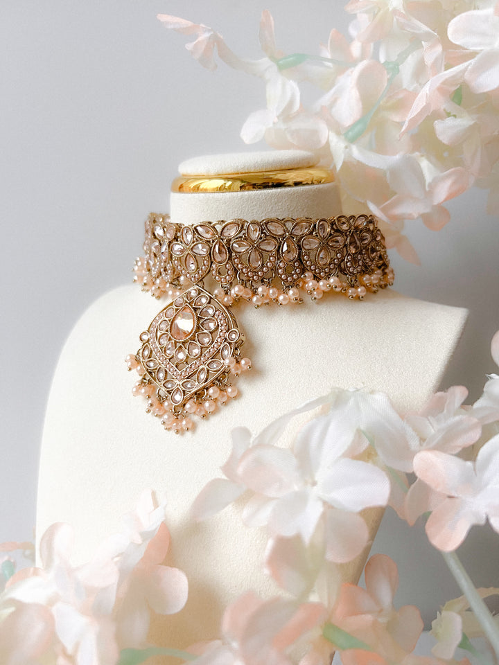 Diyani sieradenset goudkleurig