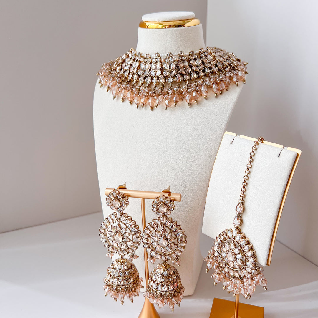 Schitterende Indiase sieraden set met kralen