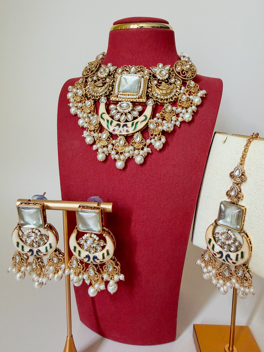 Indiase kundan ketting set