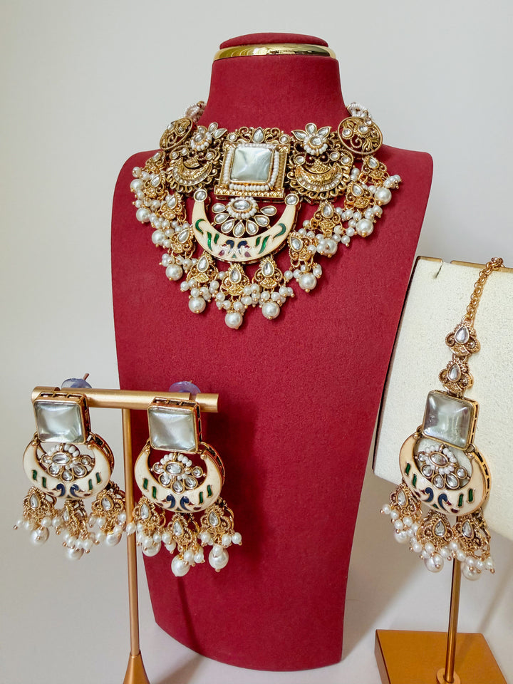 Indiase kundan ketting set