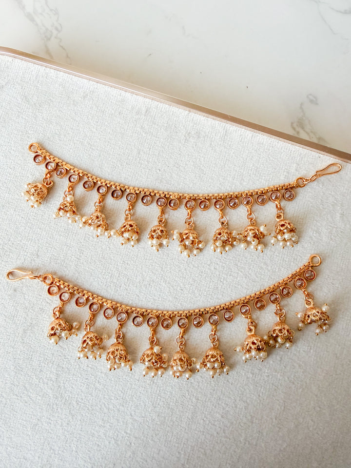 Alivia oorbelketting goud