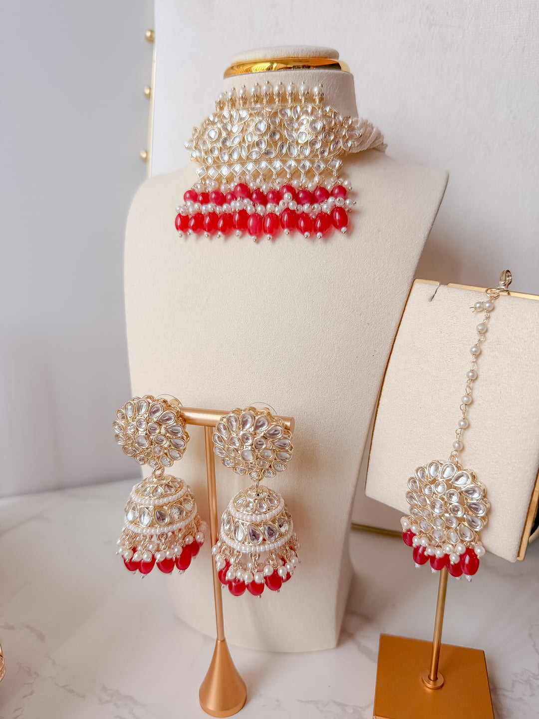 Nalini sieradenset rood