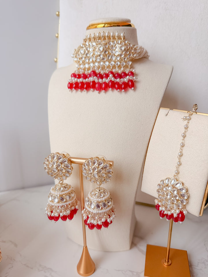 Nalini sieradenset rood