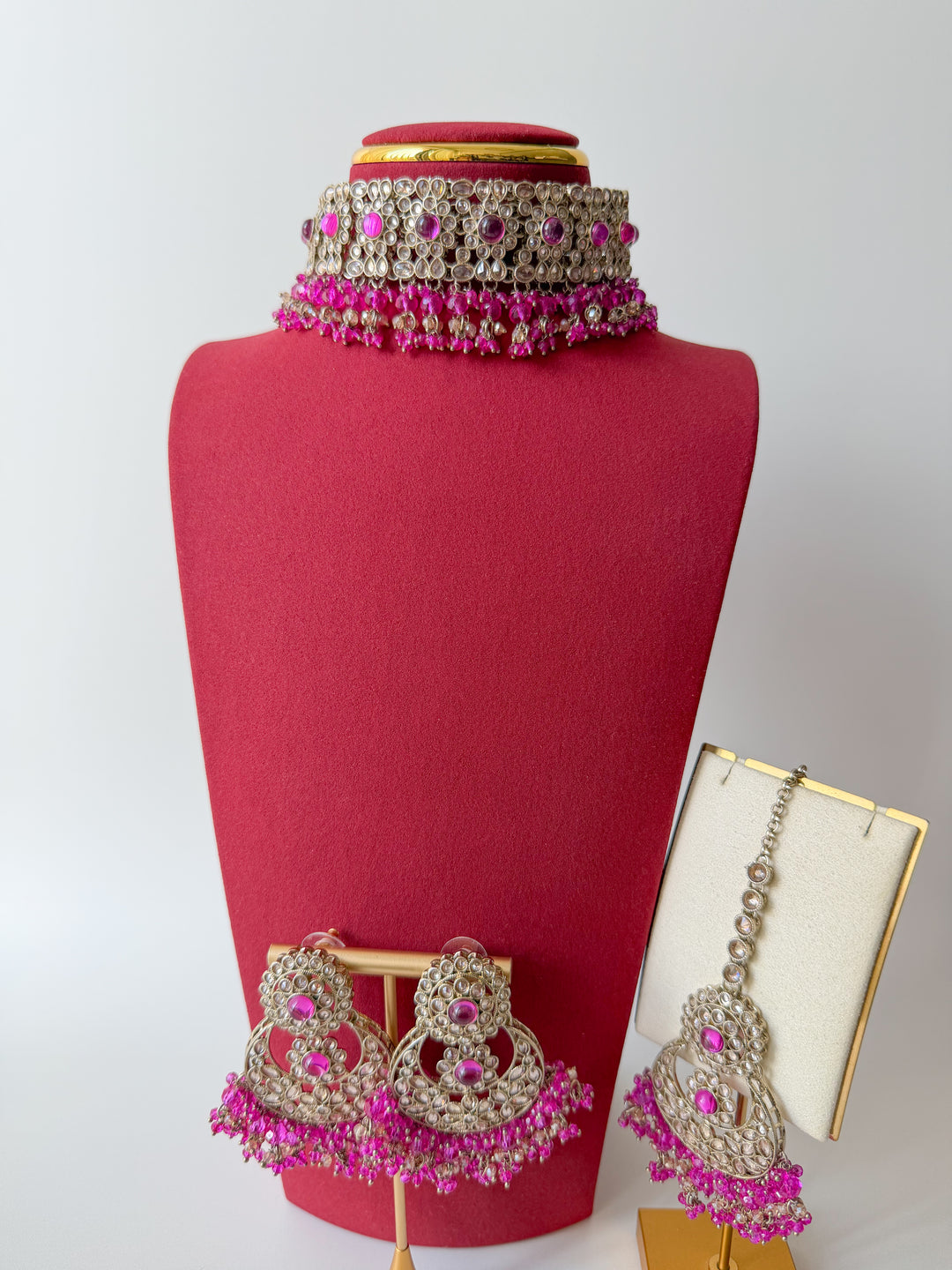 Saniya sieradenset roze