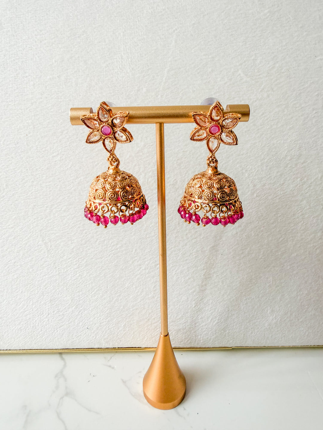 Nalini jhumkas roze