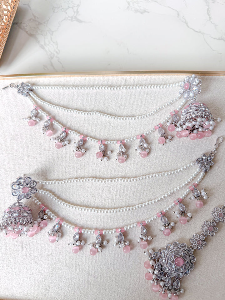 Manisha oorbellen met haarketting