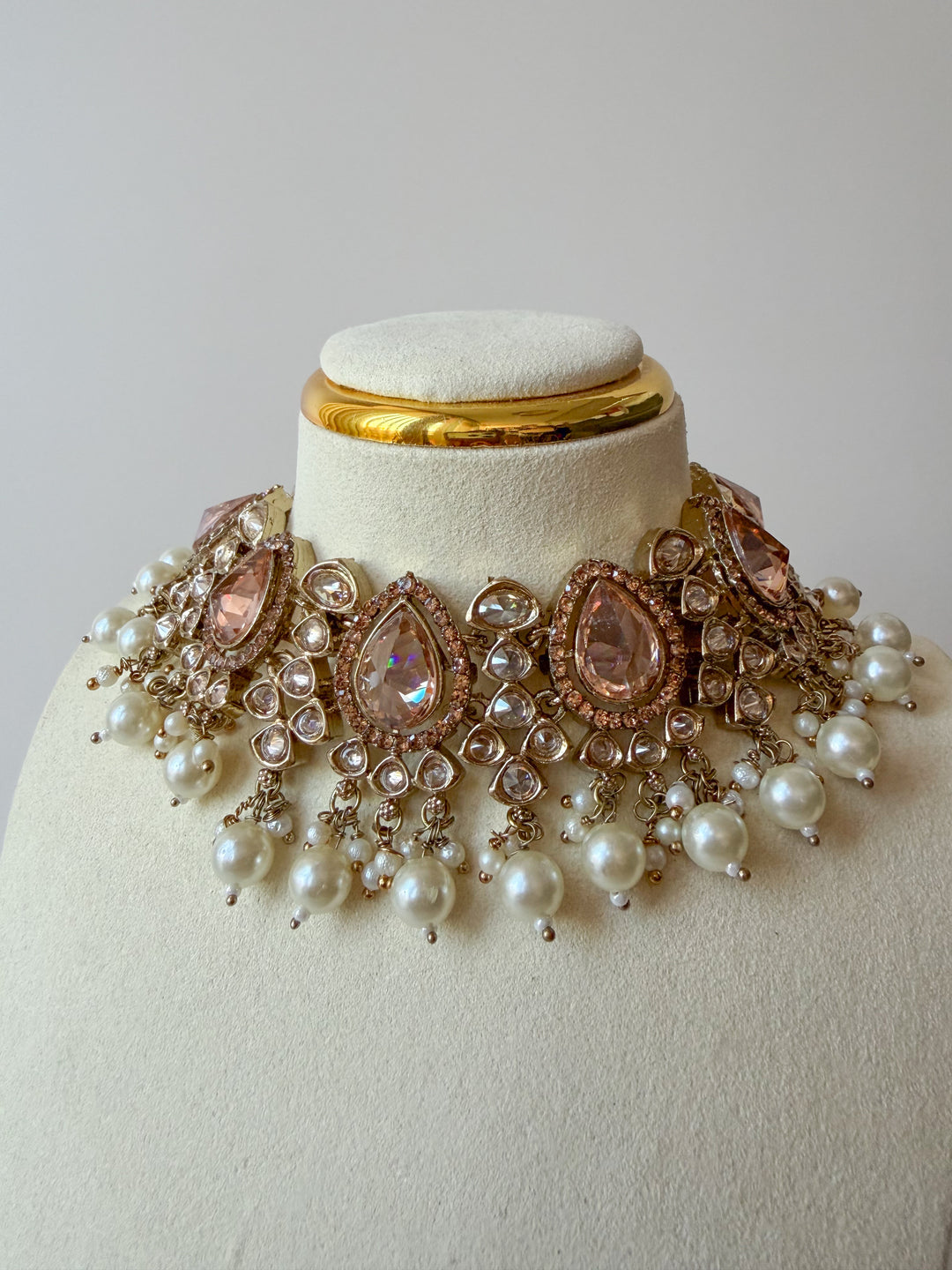 Ranisha Indiase sieradenset met faux parels