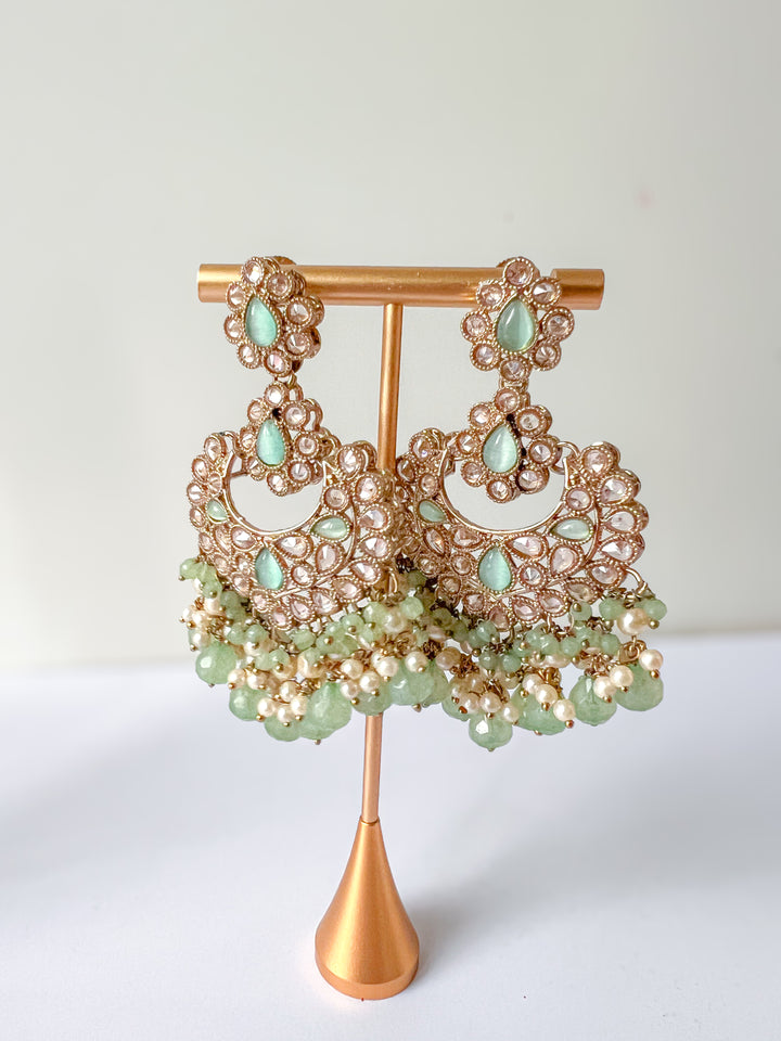 Kartika sieradenset met mintgroene kralen