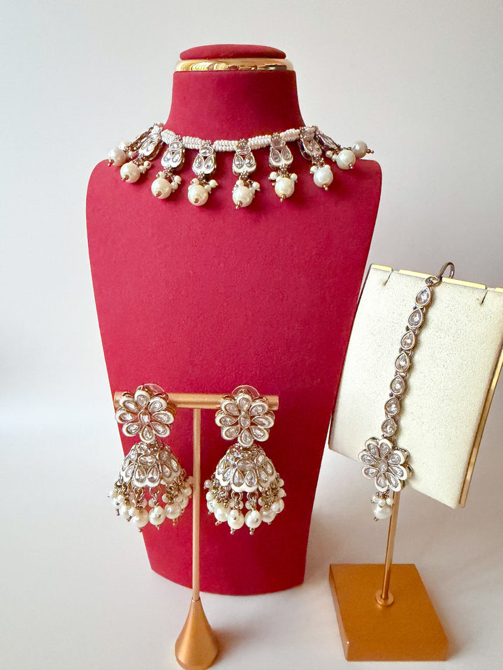 Wamika sieradenset wit