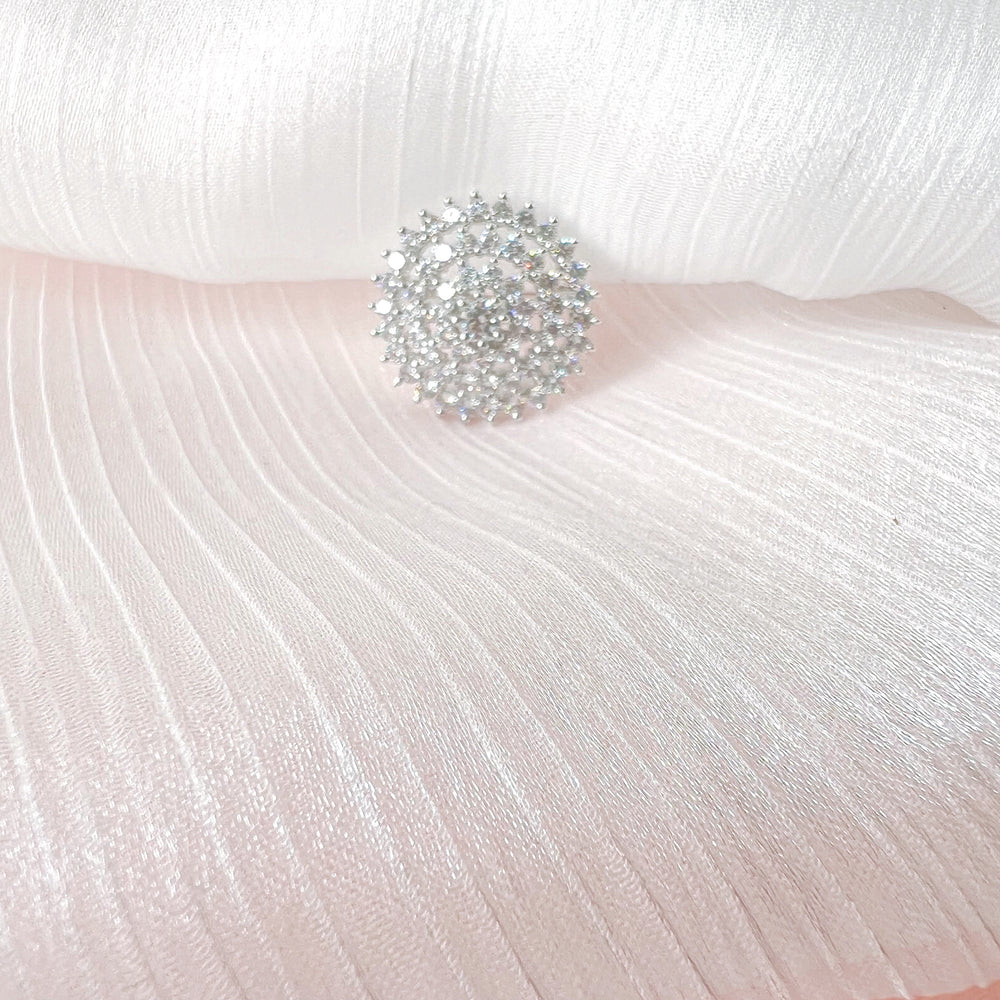 Indiase ring met glinsterende stenen