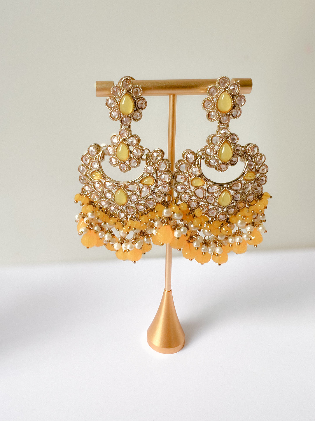 Kavita sieradenset met gele kralen