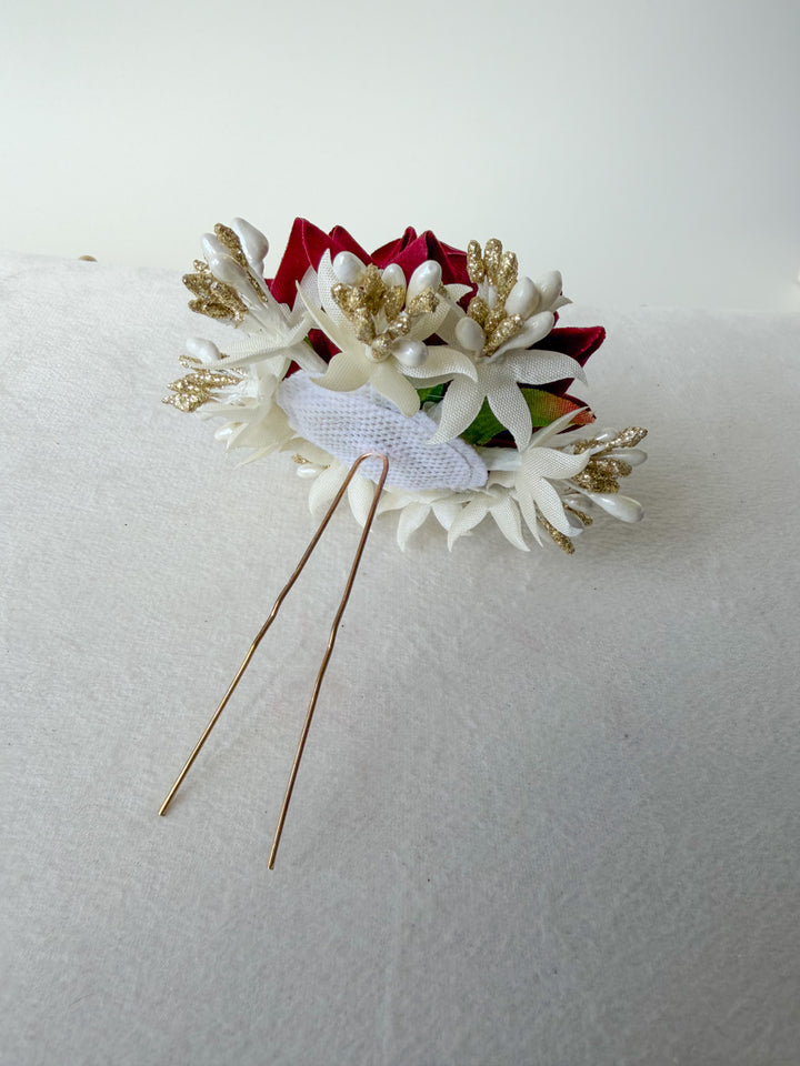 Darshana bordeaux bloemen