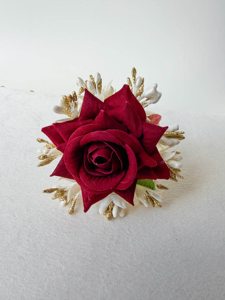 Darshana bordeaux bloemen