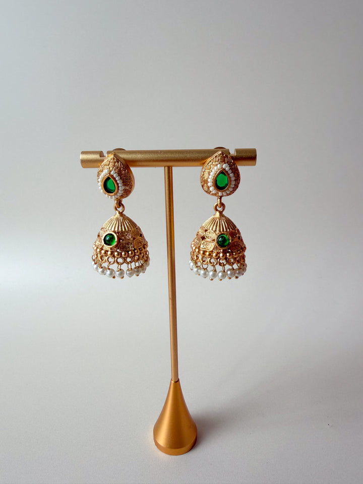 Dhriti Indiase sieraden goud met groen