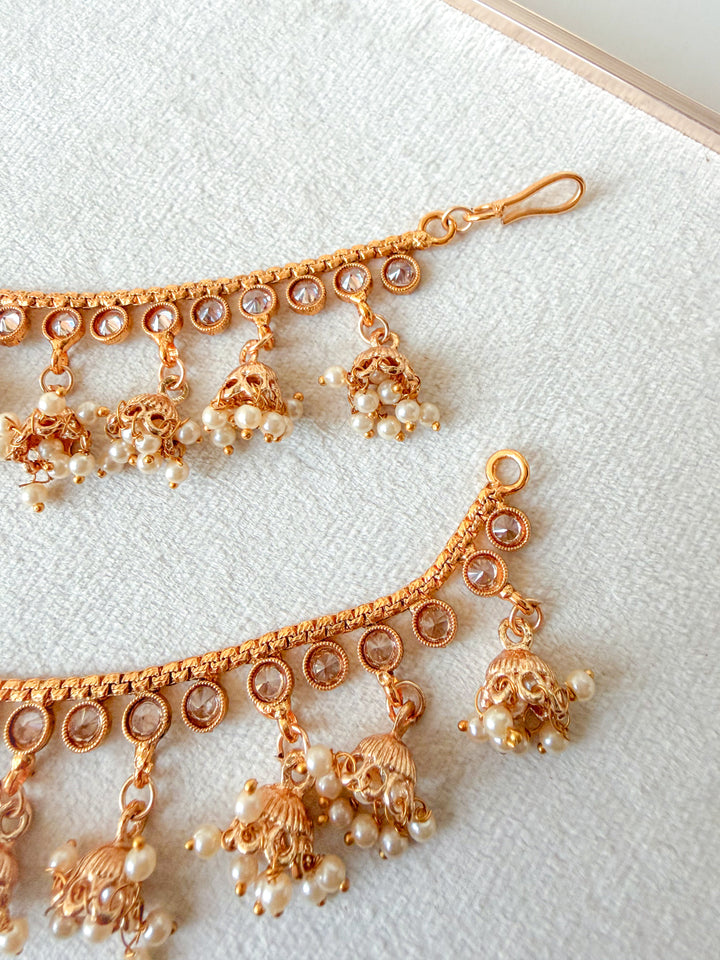 Alivia oorbelketting goud