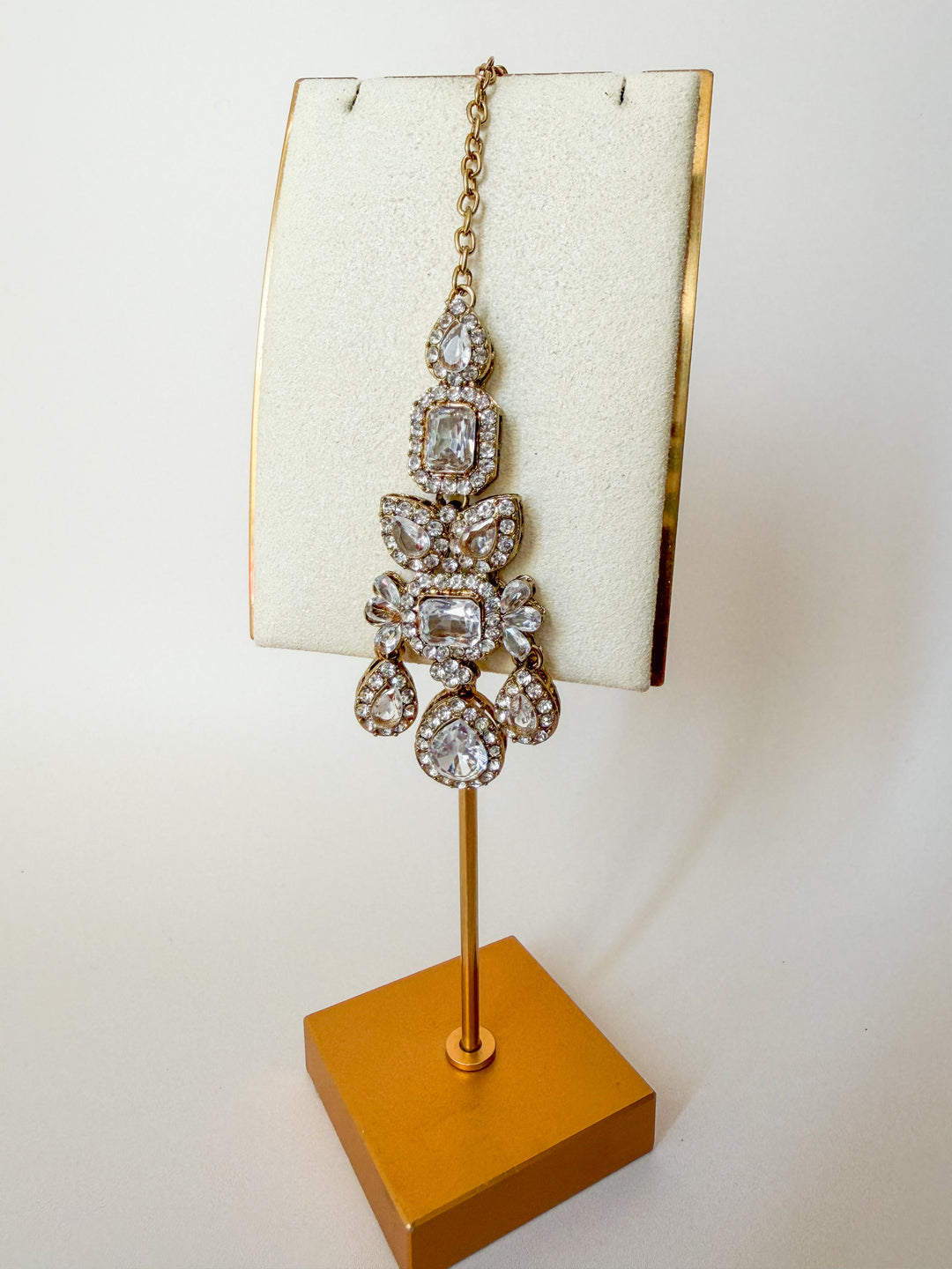Tamanna set met champagne stenen