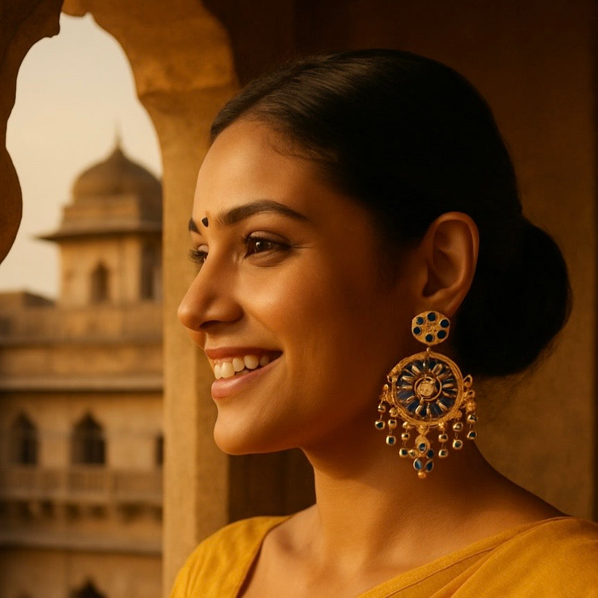 jhumka oorbellen goud