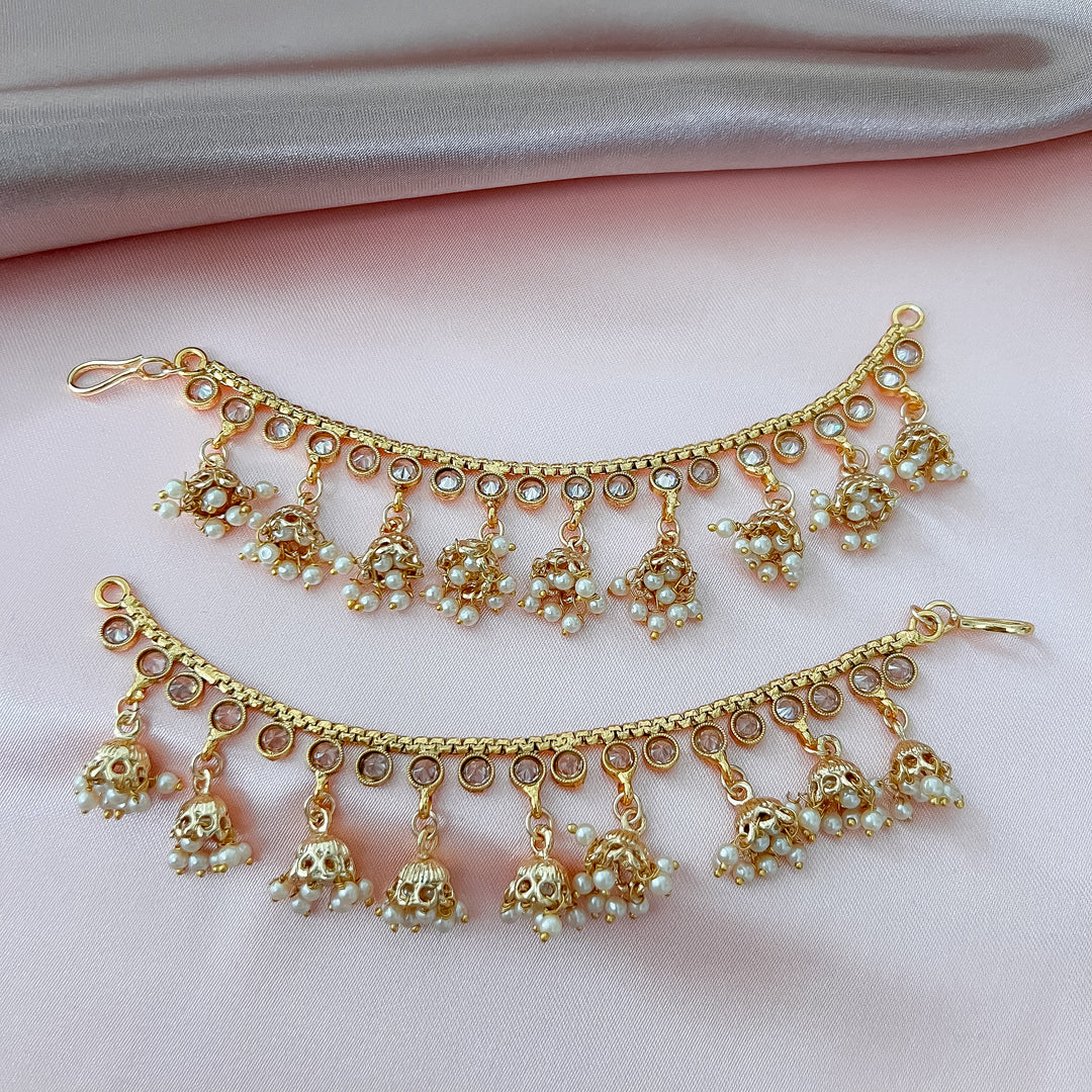 Indiase oorbelketting goud