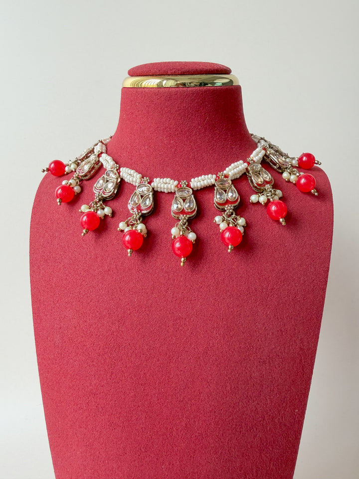 Vanya sieradenset rood